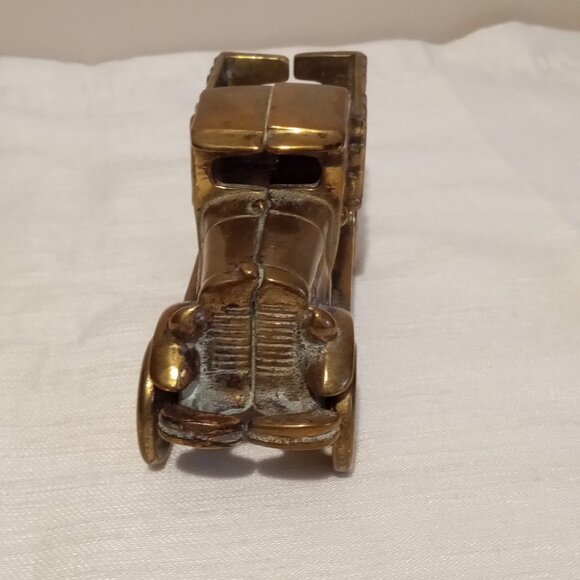 Vintage Model Brass Farm Delivery Truck - Picture 2 of 9